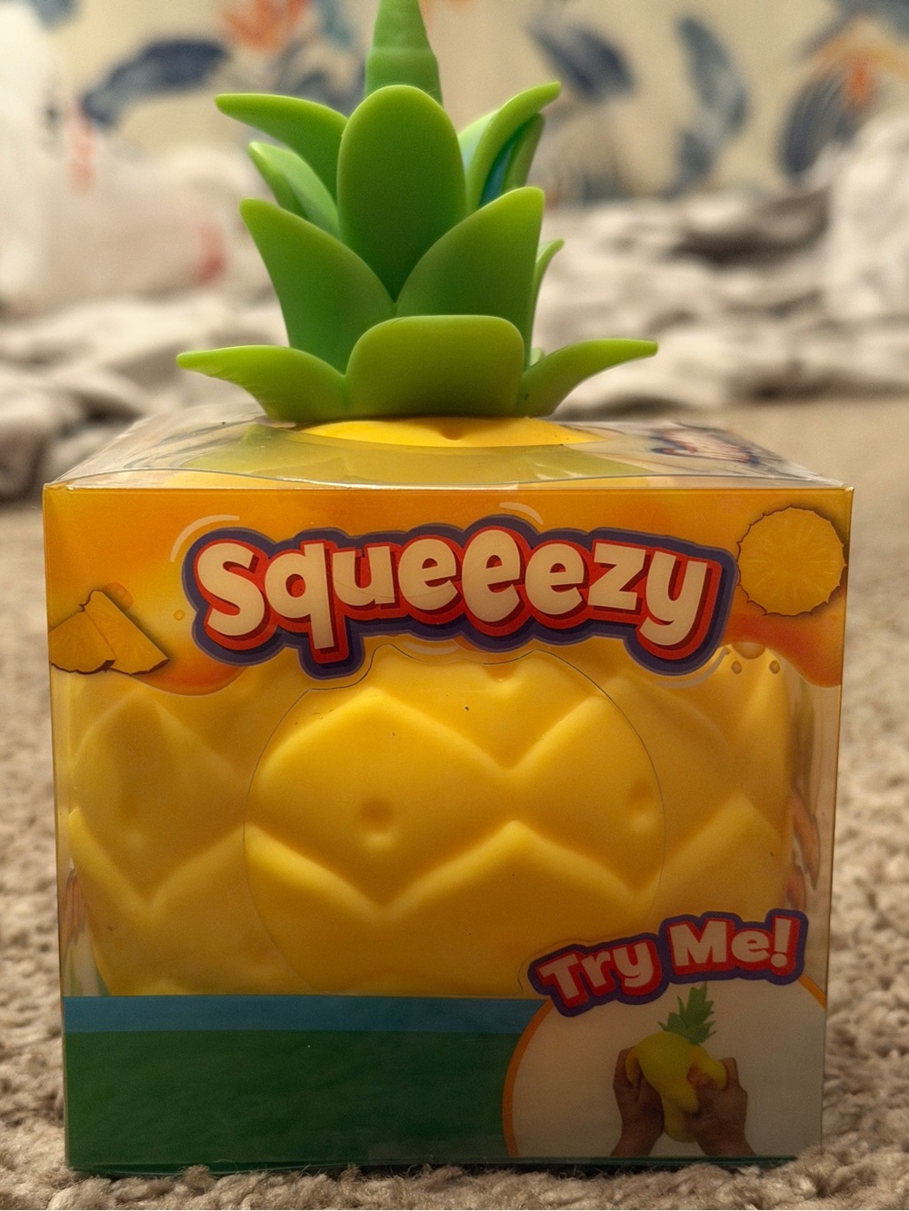 Pineapple Squeeze Toy - Yellow & Green